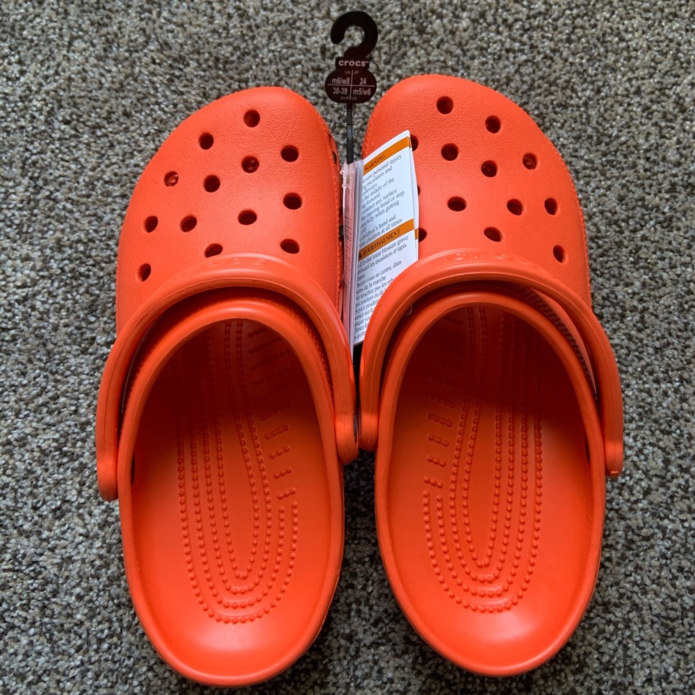 Tangerine Crocs